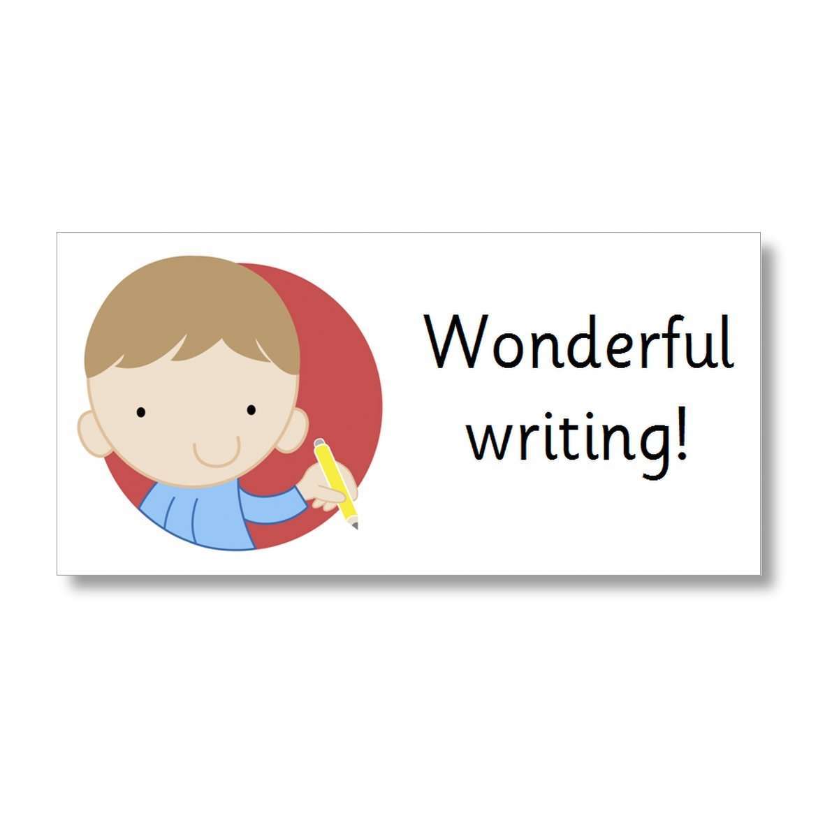 Marking Stickers - Wonderful writing:Primary Classroom Resources