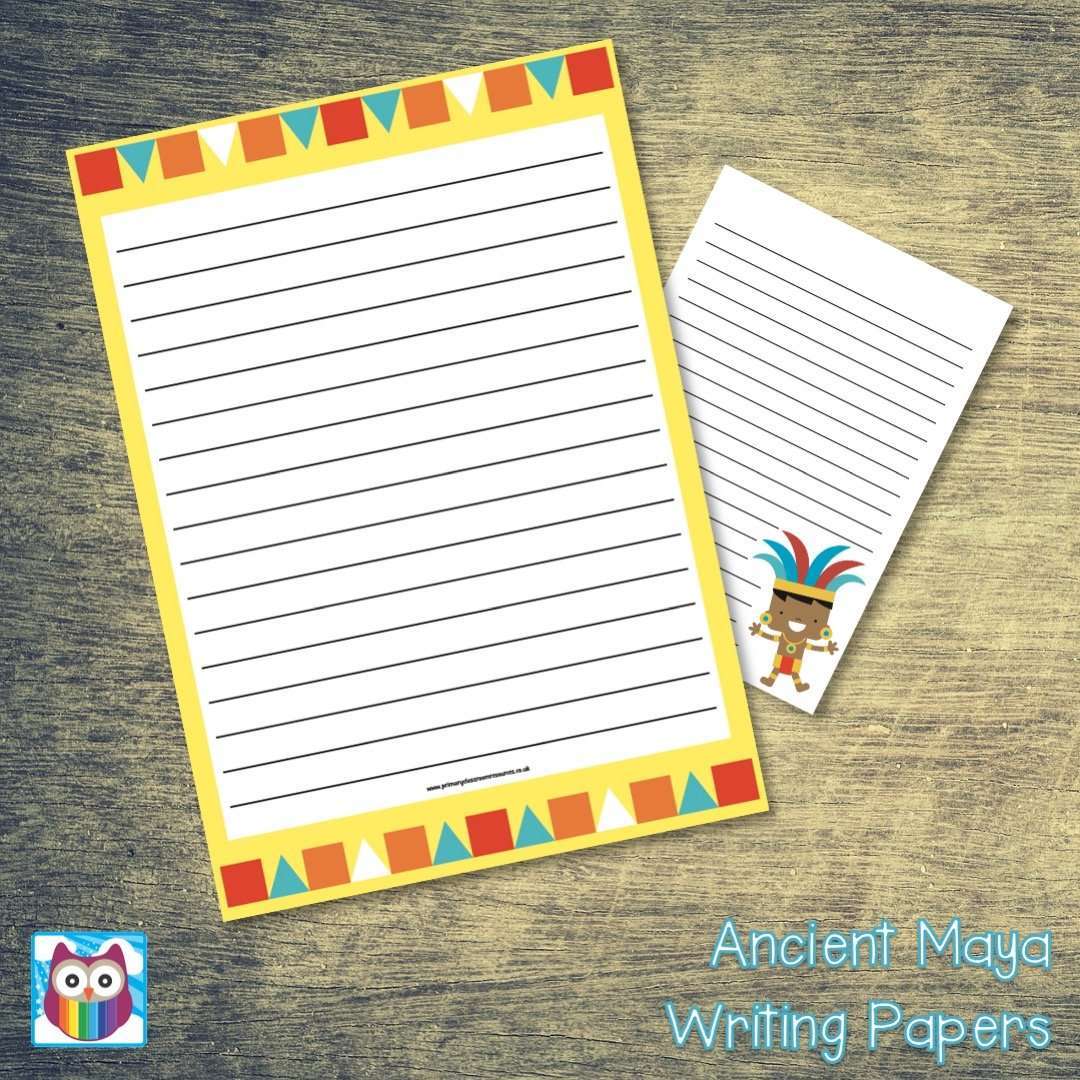 Ancient Maya Writing Papers:Primary Classroom Resources