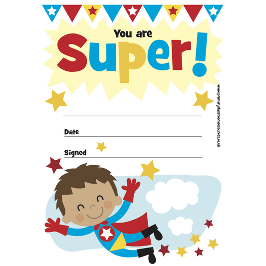 Mini Certificates Pad - Super 2:Primary Classroom Resources