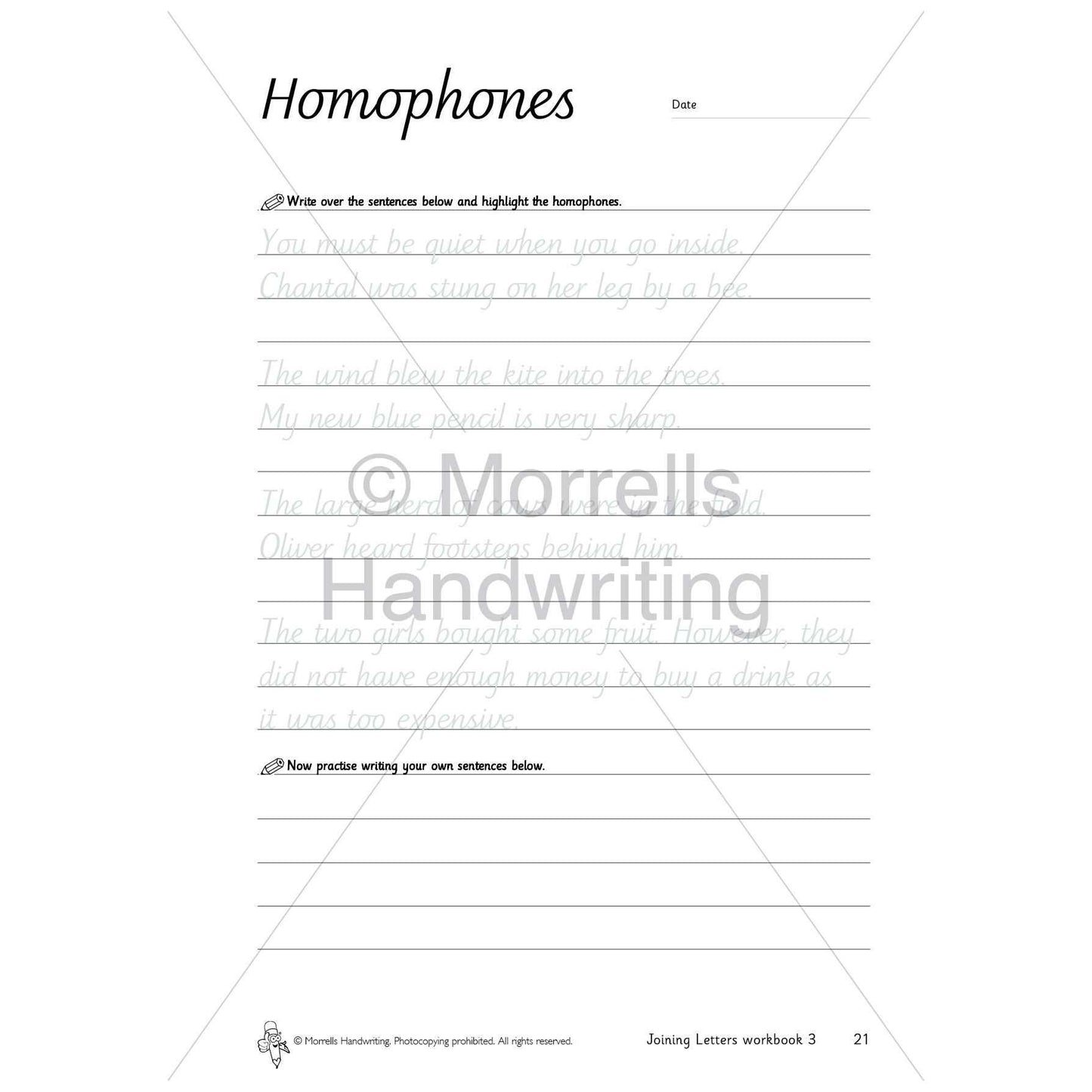 Morrells Handwriting - Joining Letters - Workbook 3:Primary Classroom Resources