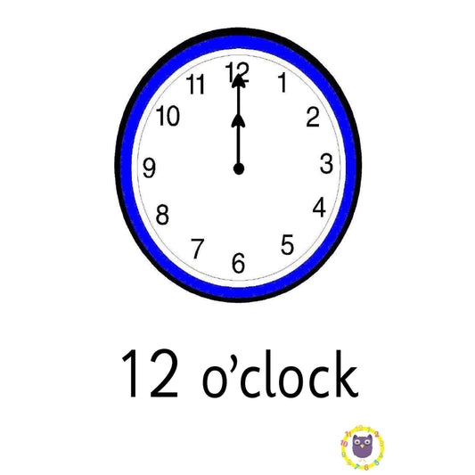 Oscars O'Clock Flashcards:Primary Classroom Resources
