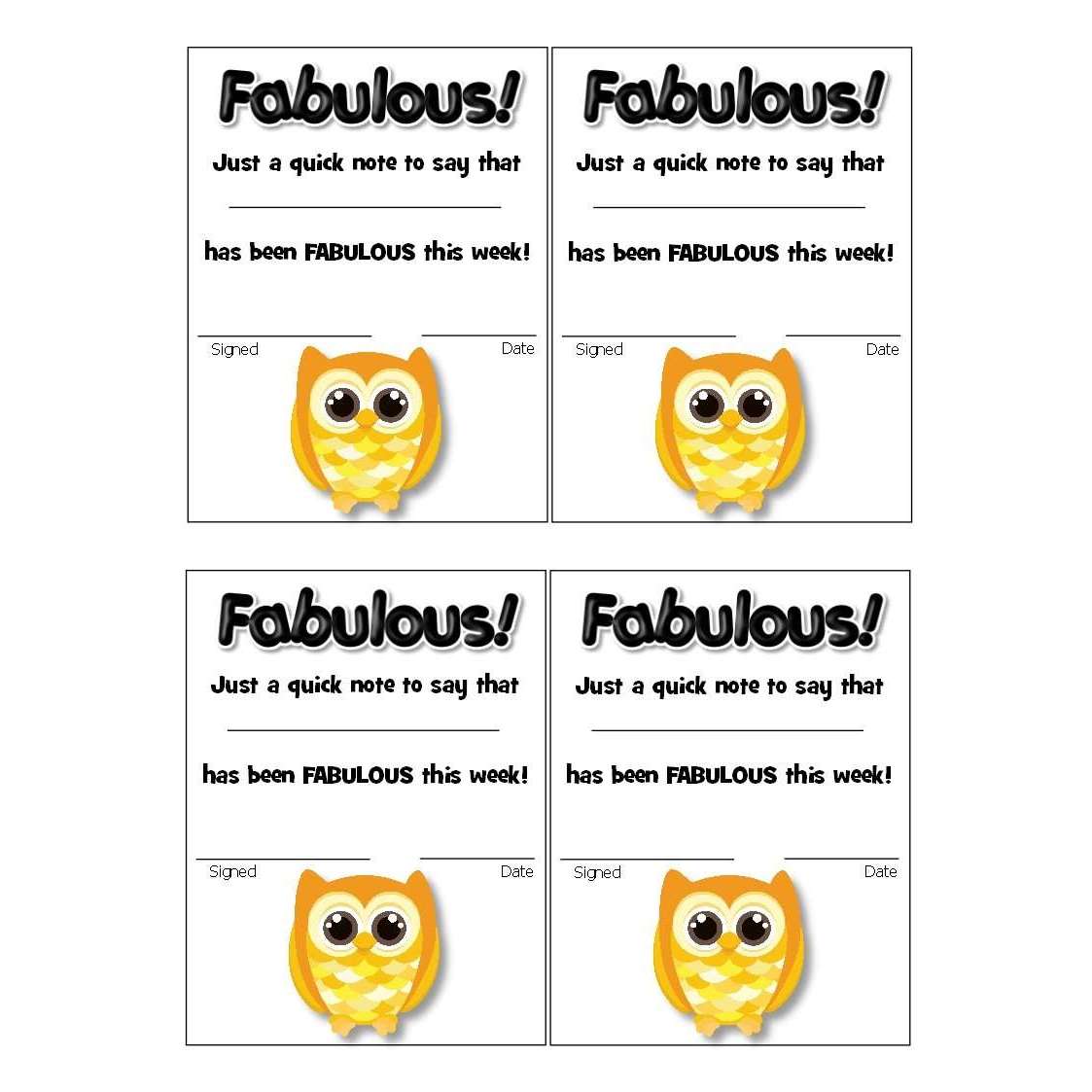 Owl Notes Homes:Primary Classroom Resources