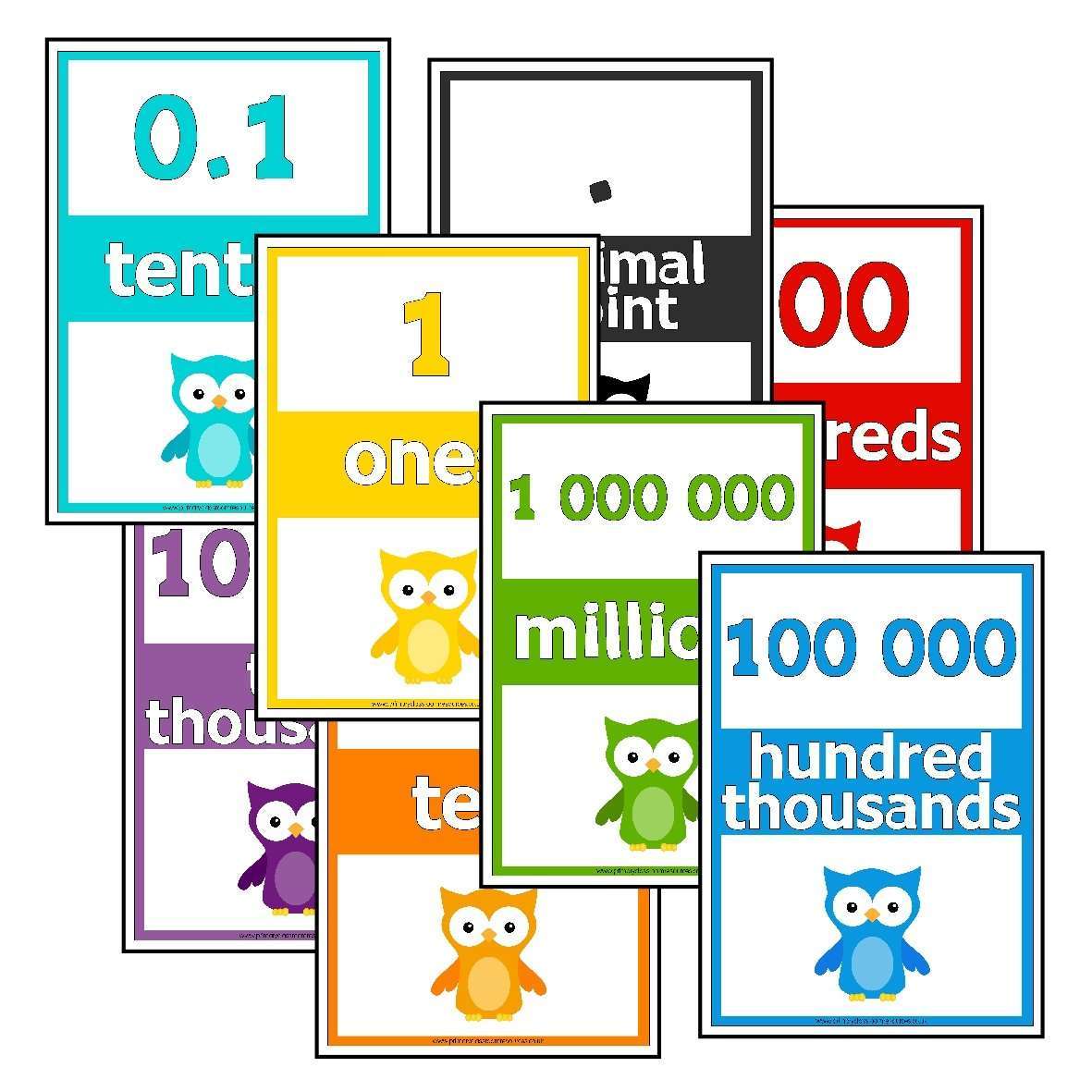 Owl Place Value Posters:Primary Classroom Resources