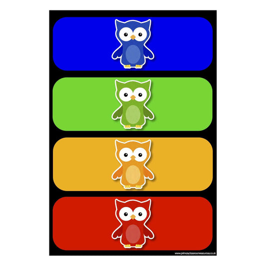 Owl Themed Classroom Voice Manager Poster Set:Primary Classroom Resources