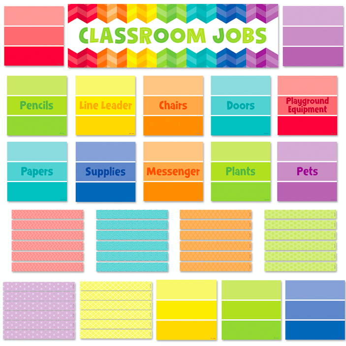 Painted Palette Classroom Jobs Classroom Mini Display Set:Primary Classroom Resources