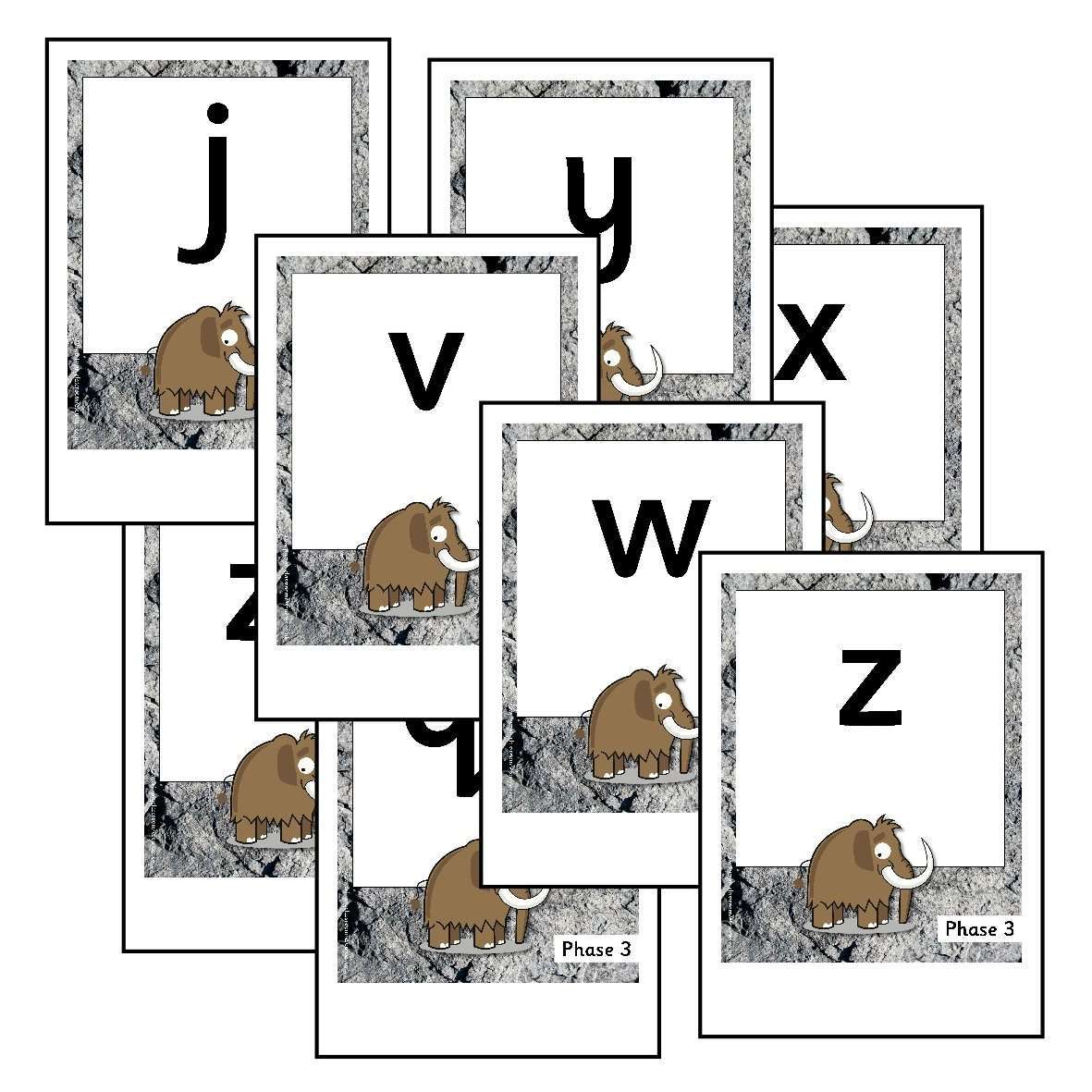 Phase 3 Phonemes - Stone Age Themed:Primary Classroom Resources