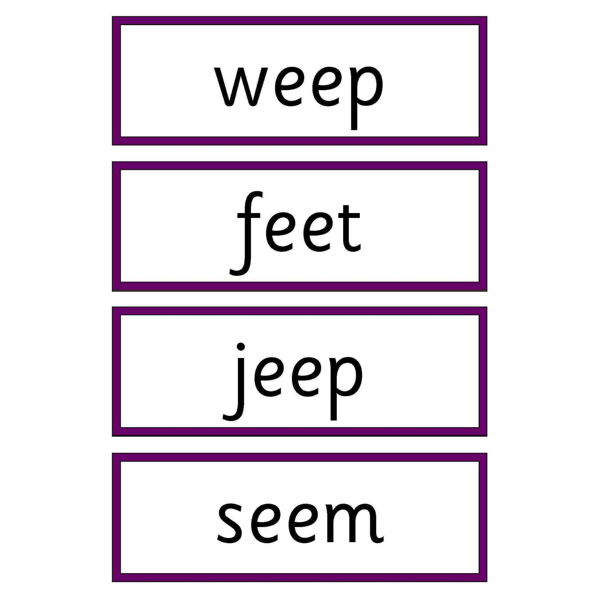 Phase 3 Words for Vowel Graphemes:Primary Classroom Resources