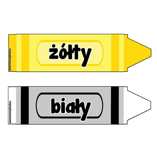 Polish Coloured Crayons Poster Pack:Primary Classroom Resources