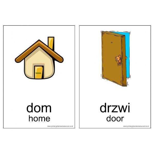 Polish Vocabulary Cards - In the Home:Primary Classroom Resources