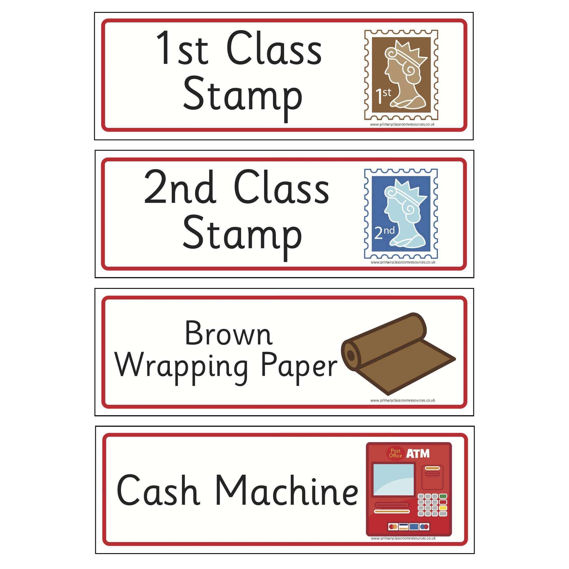 Post Office Flashcards:Primary Classroom Resources