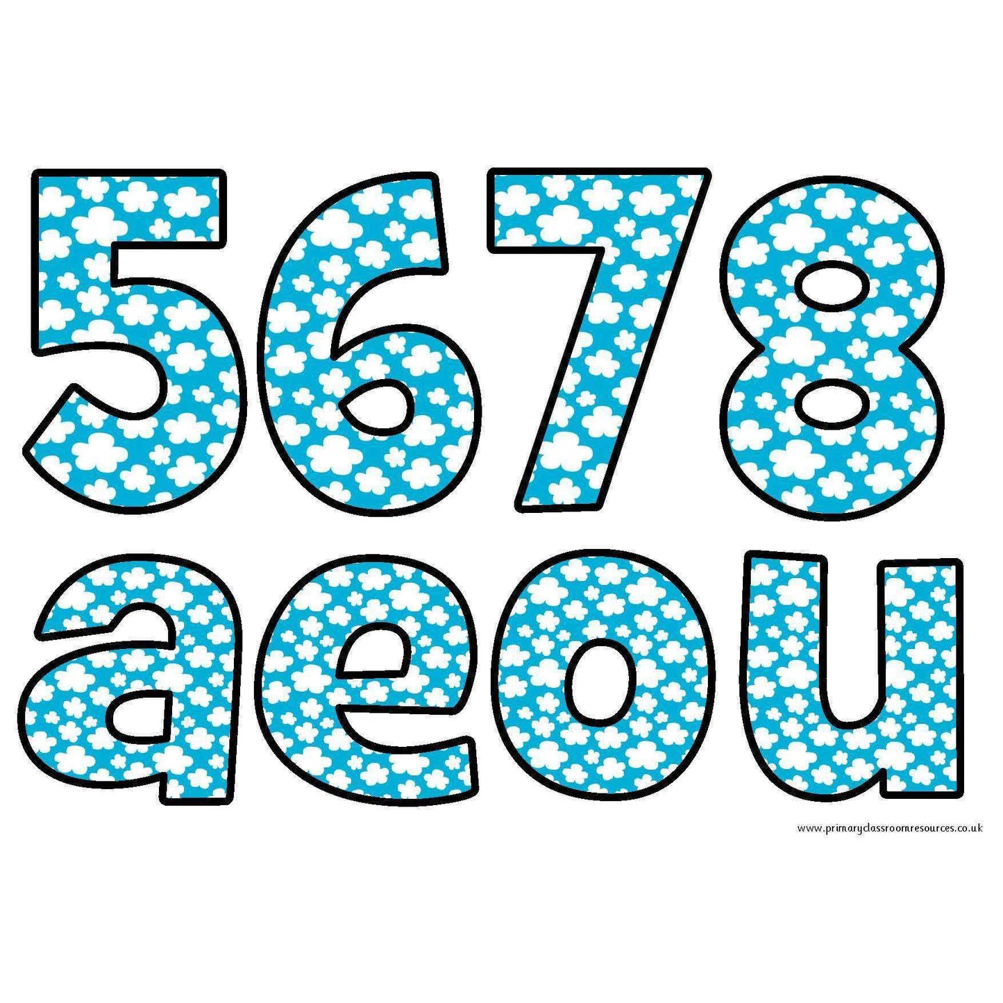 Print Your Own In the Clouds Display Lettering Pack:Primary Classroom Resources