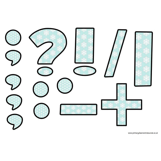 Print Your Own Snowflakes Display Lettering Pack:Primary Classroom Resources