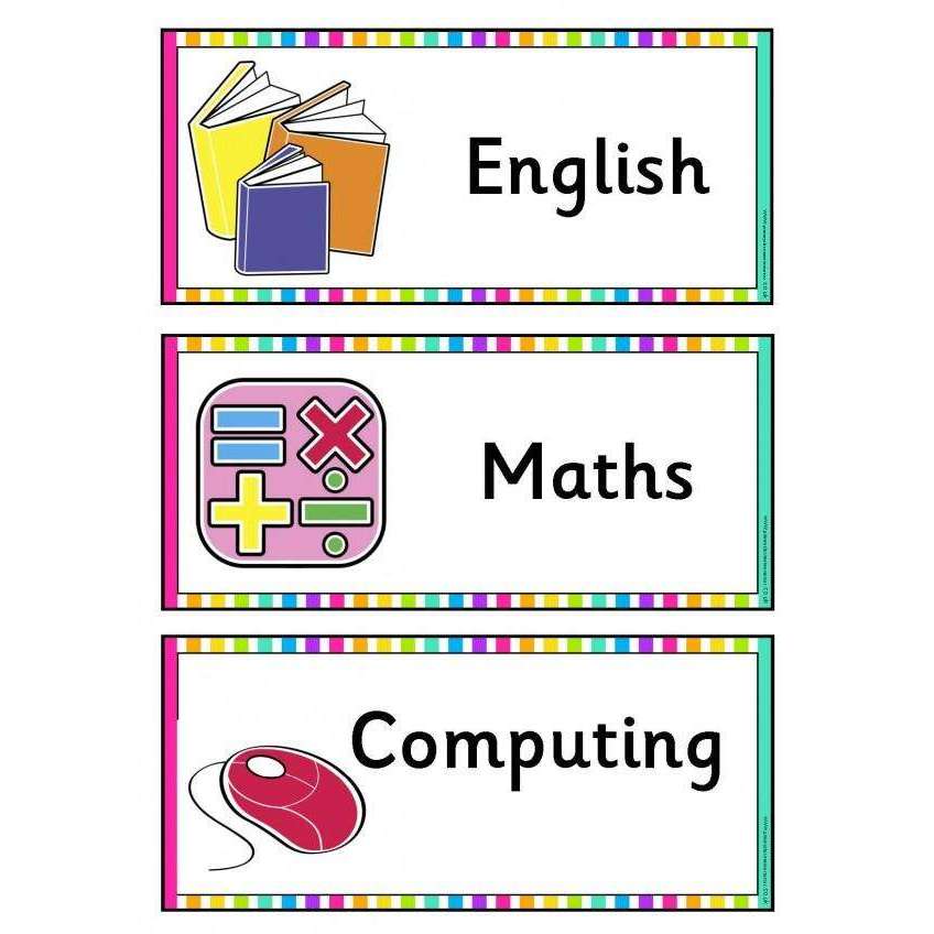 Rainbow Visual Timetable Extras:Primary Classroom Resources