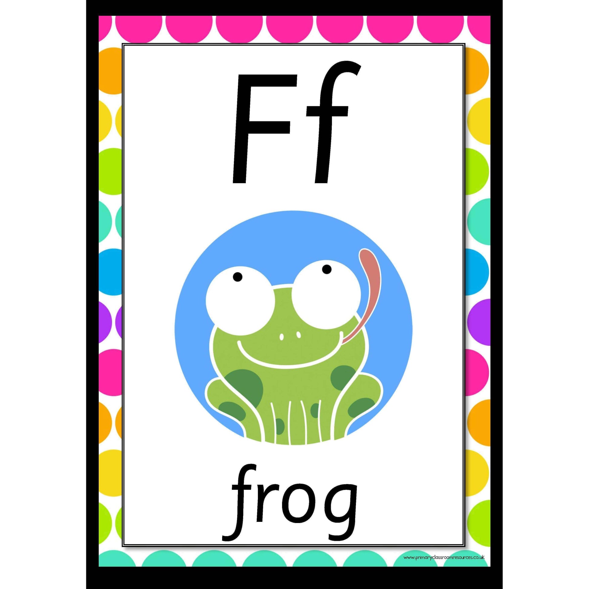 Rainbow Whiteboard Alphabet Posters:Primary Classroom Resources