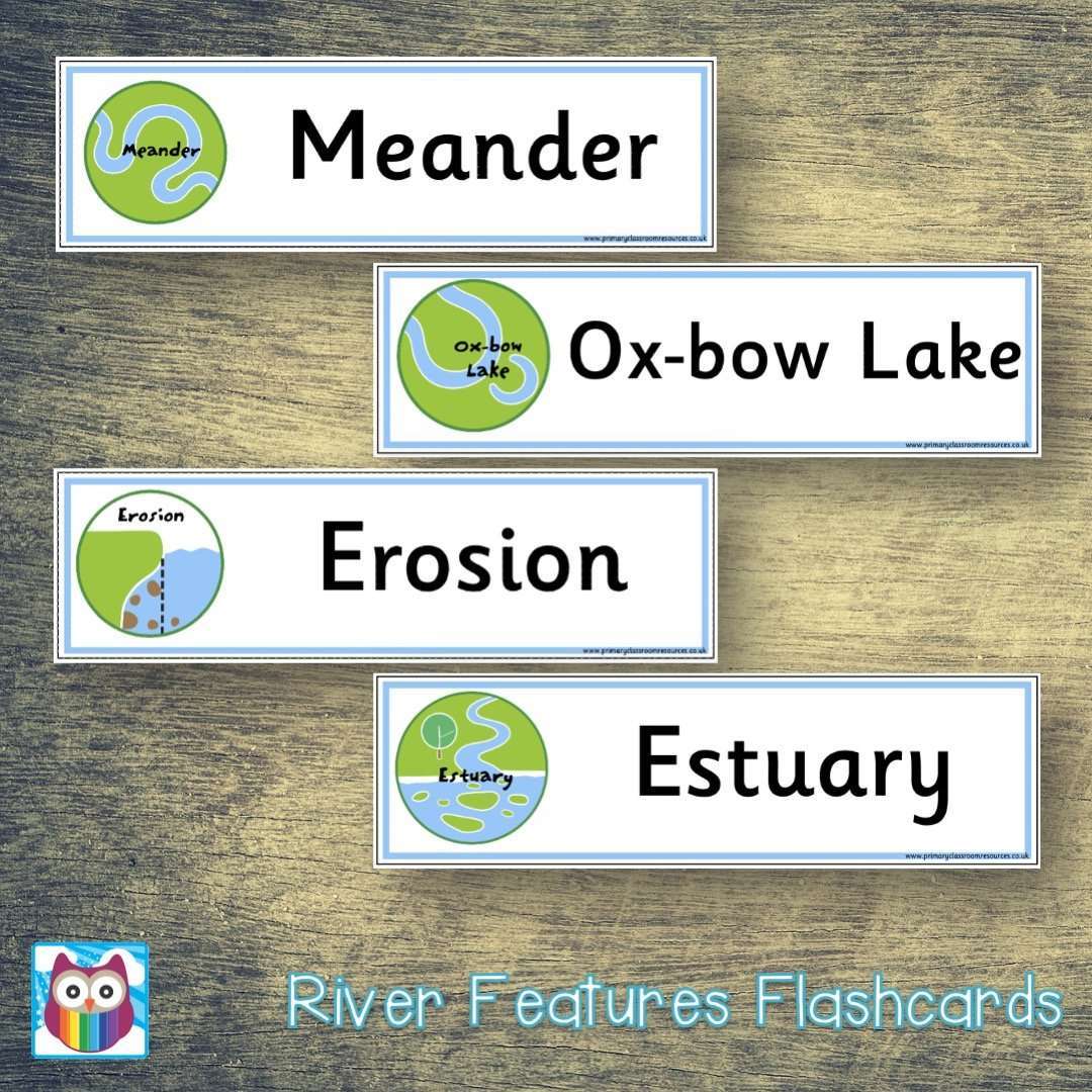 River Features Flashcards:Primary Classroom Resources