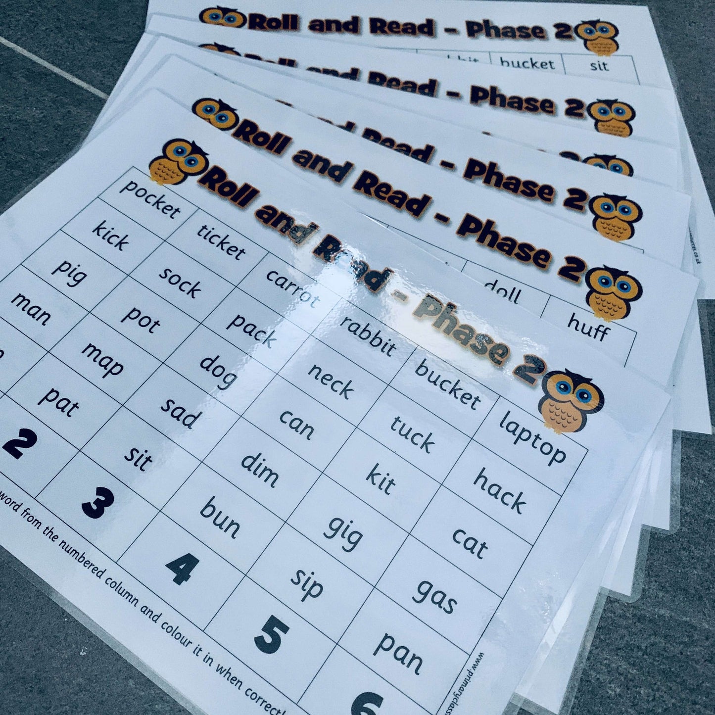 Roll and Read - Letters and Sounds Phase 2 Words:Primary Classroom Resources