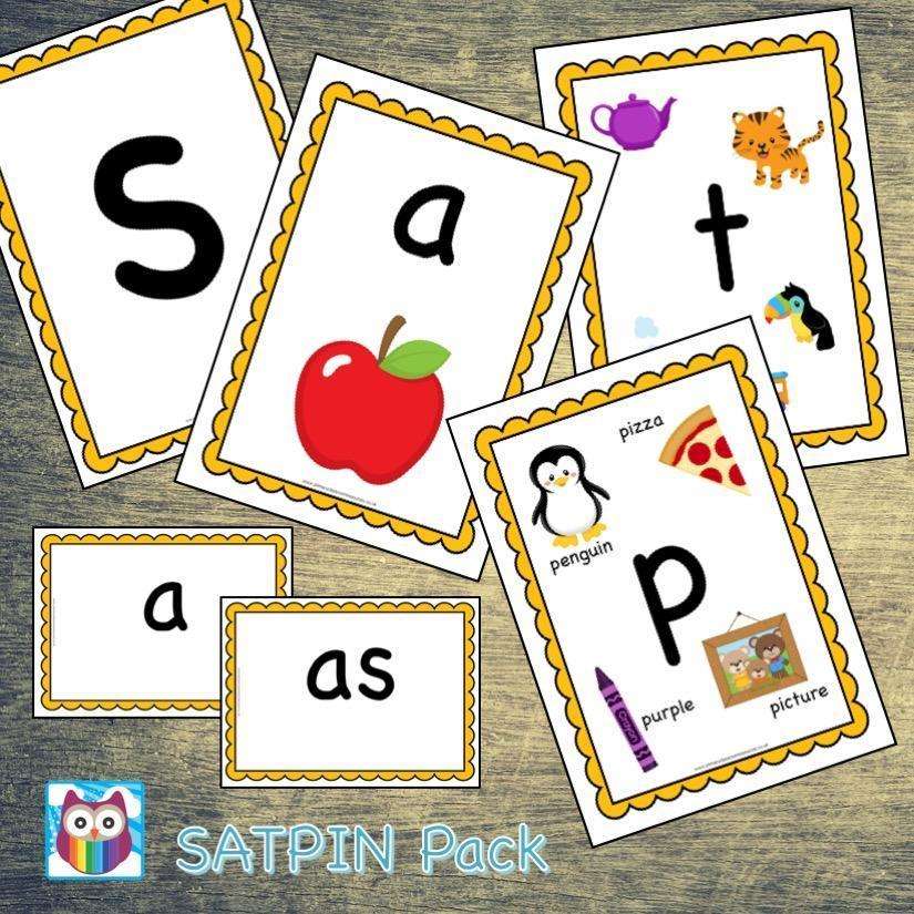 SATPIN Pack - Letters & Sounds Phase 2:Primary Classroom Resources