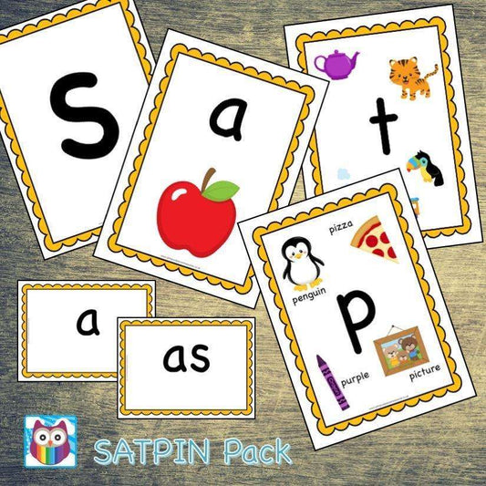 SATPIN Pack - Letters & Sounds Phase 2:Primary Classroom Resources