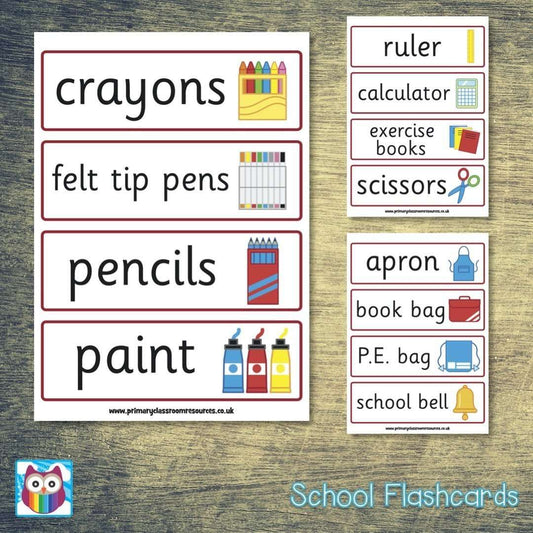 School Role Play Flashcards:Primary Classroom Resources