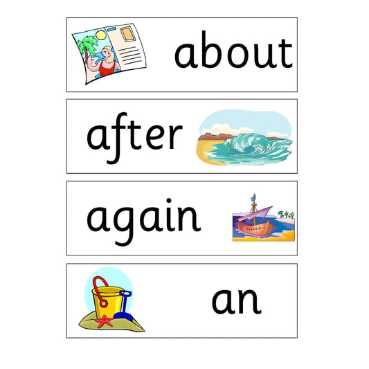 Seaside Year 1 and 2 Keywords:Primary Classroom Resources