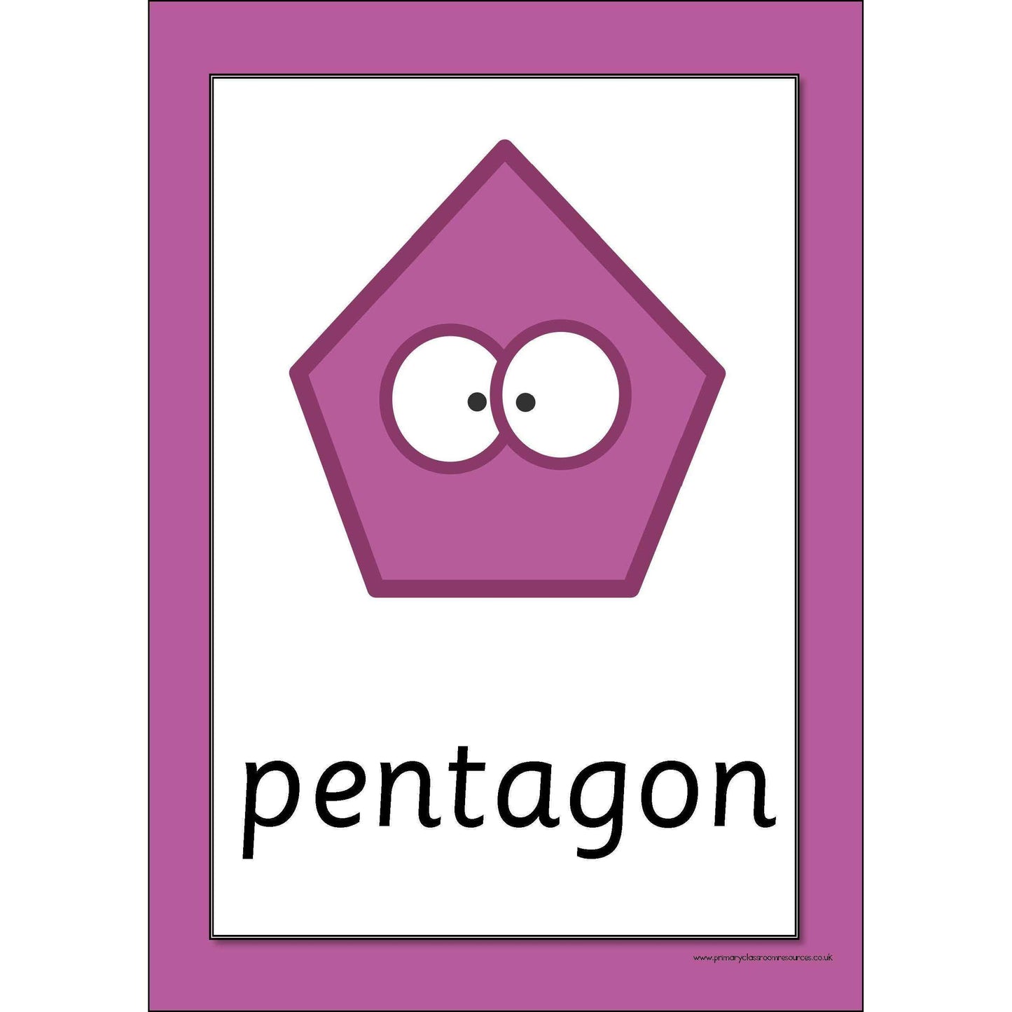 Simple 2D Shapes Posters:Primary Classroom Resources