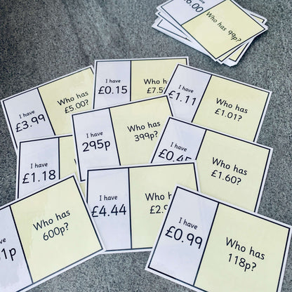 Simple Money Loop Cards:Primary Classroom Resources