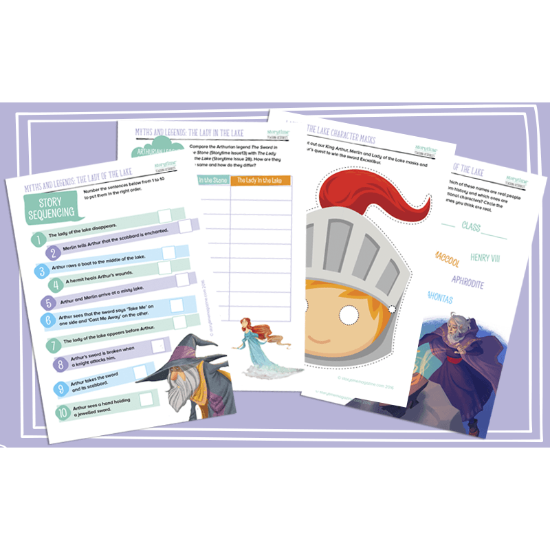 Storytime Resource Pack The Lady in the Lake Primary Classroom