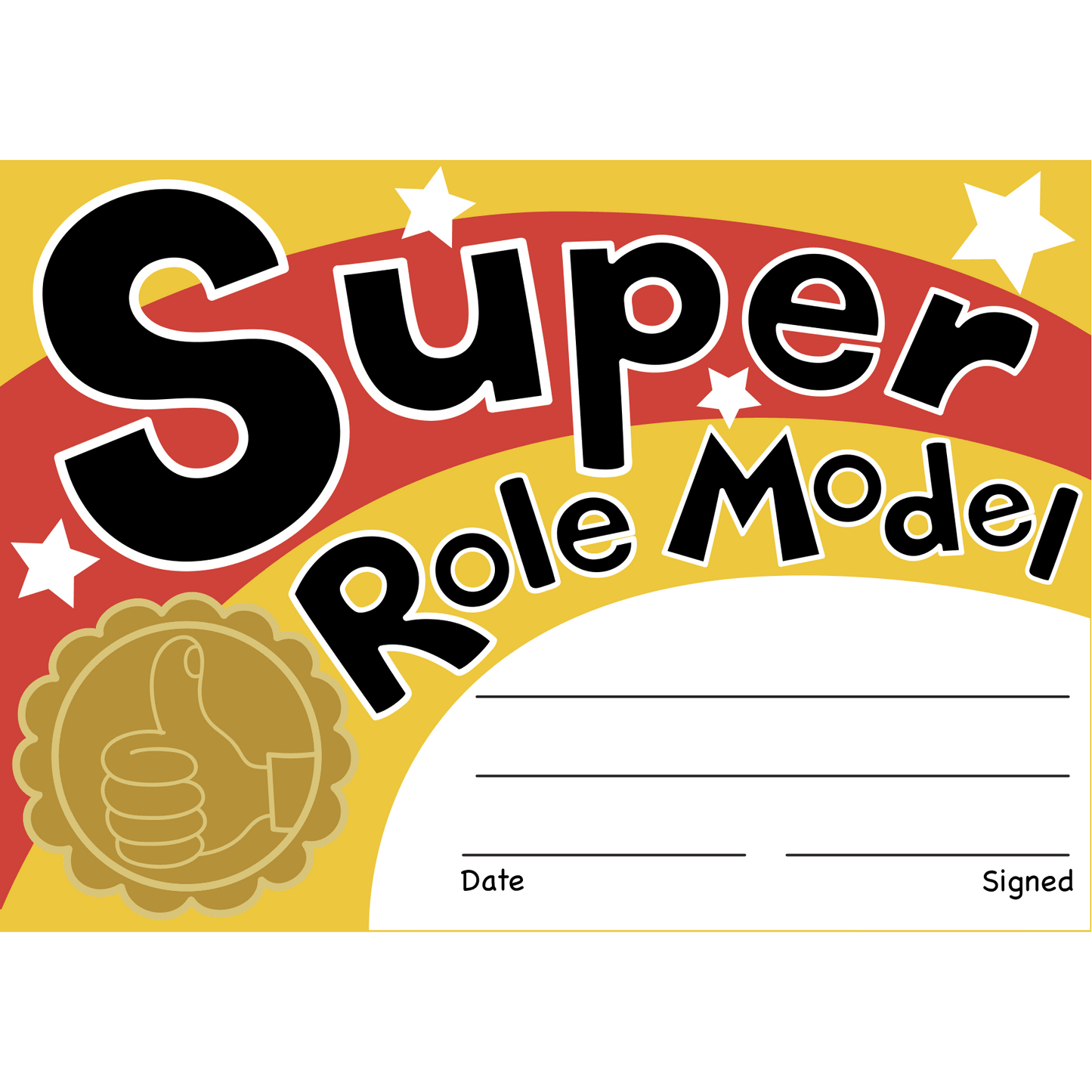 Super Role Model Reward Certificates:Primary Classroom Resources