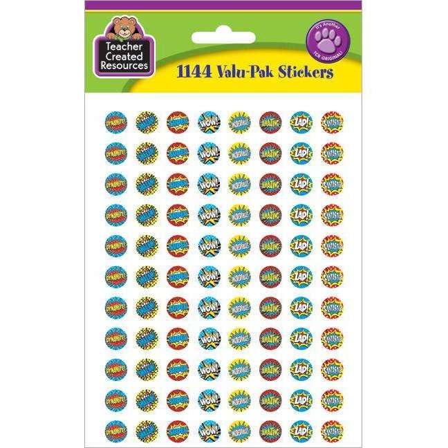 Superhero Mini Stickers Valu-Pak:Primary Classroom Resources