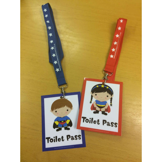 Superhero Toilet Passes:Primary Classroom Resources