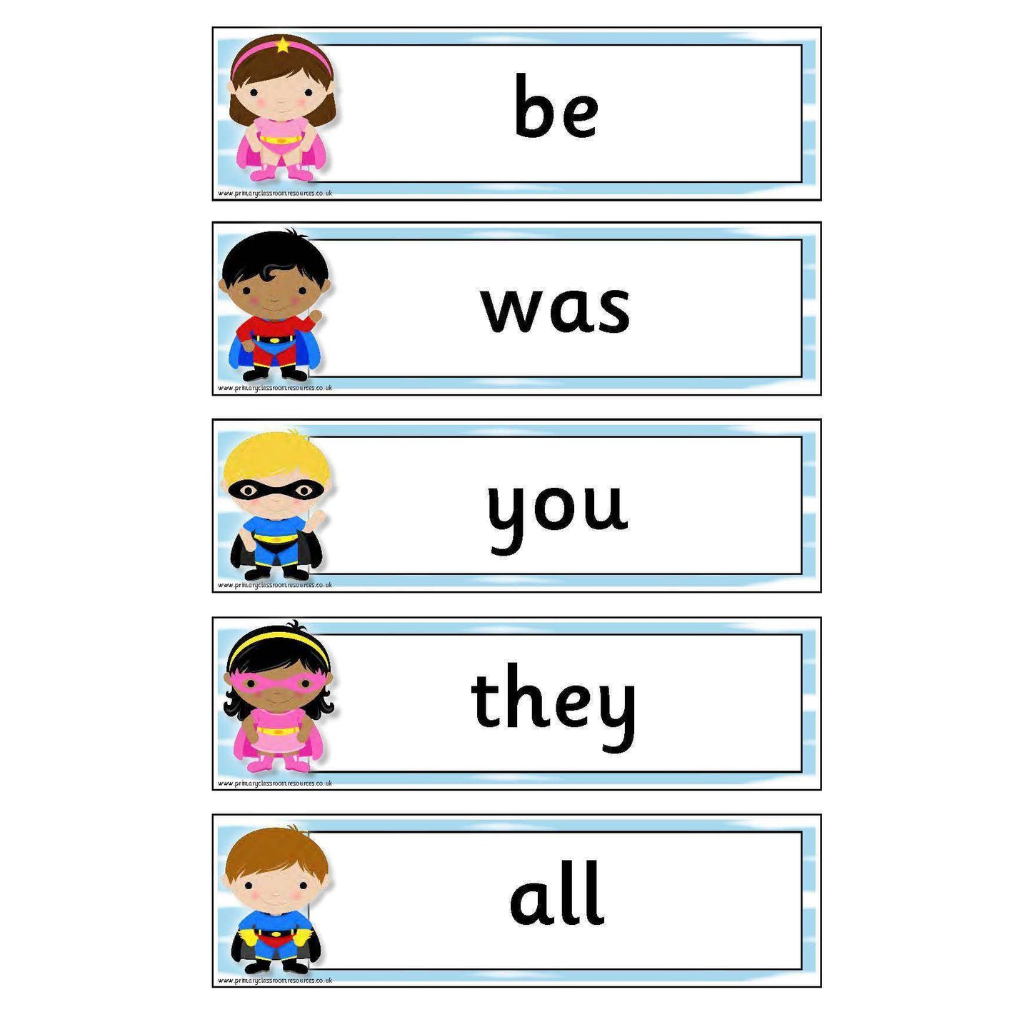 Superhero Tricky Words:Primary Classroom Resources