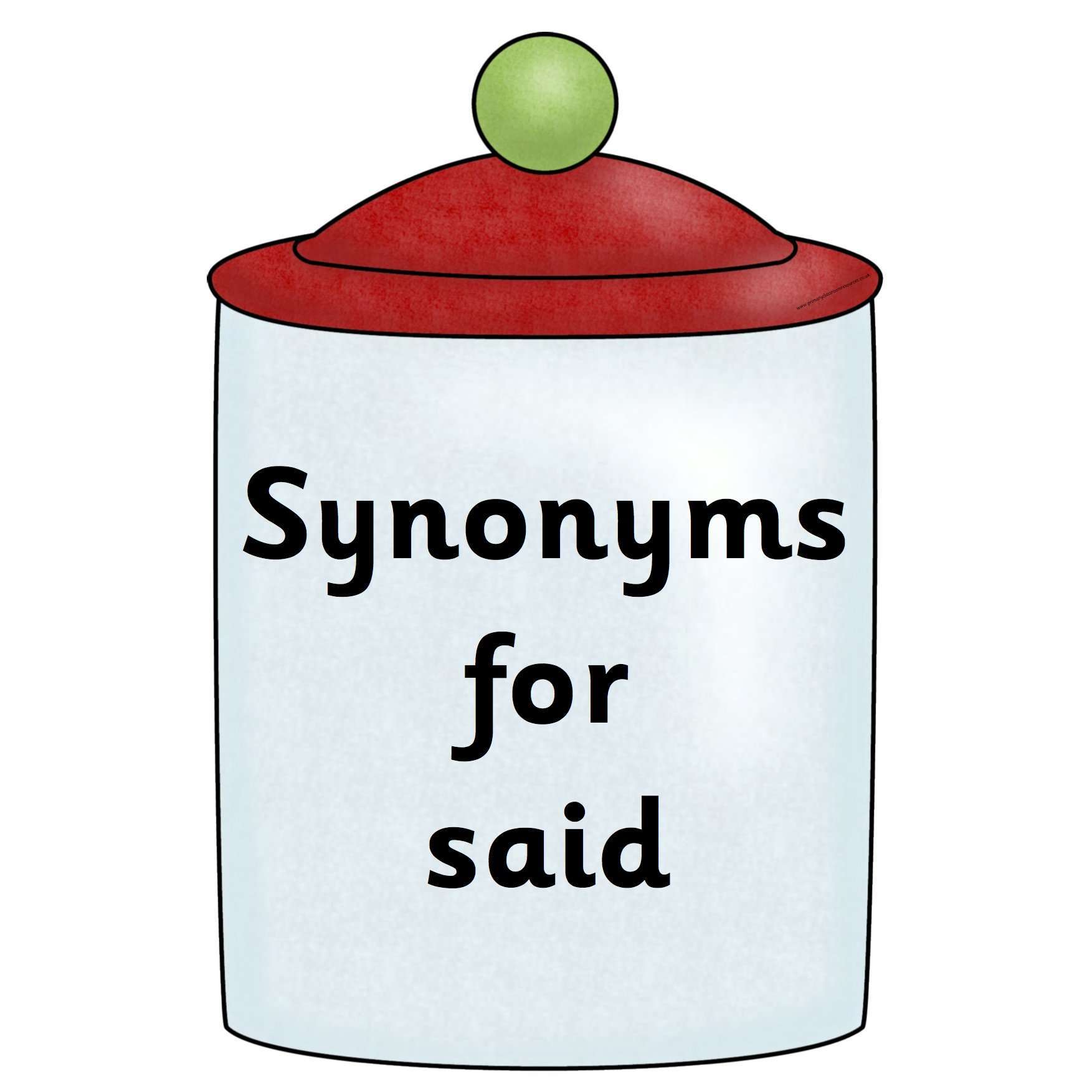 Sweetie Synonyms for Said:Primary Classroom Resources