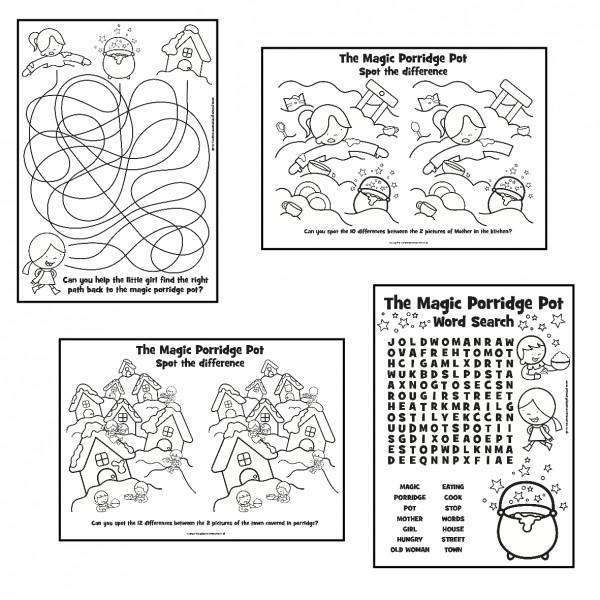 The Magic Porridge Pot Activity Sheets:Primary Classroom Resources