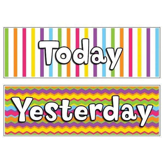 Today, Tomorrow and Yesterday Headers:Primary Classroom Resources