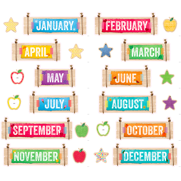 Upcycle Style Months of the Year Classroom Display Headlines:Primary Classroom Resources