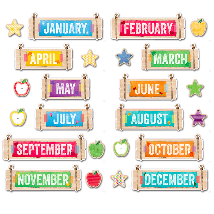 Upcycle Style Months of the Year Classroom Display Headlines:Primary Classroom Resources
