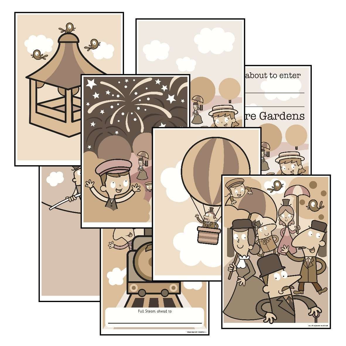 Victorian Pleasure Garden Poster Pack:Primary Classroom Resources