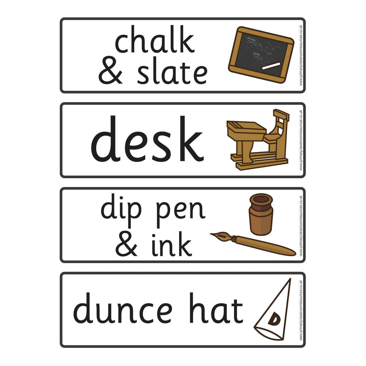 Victorian School Flashcards Primary Classroom Resources