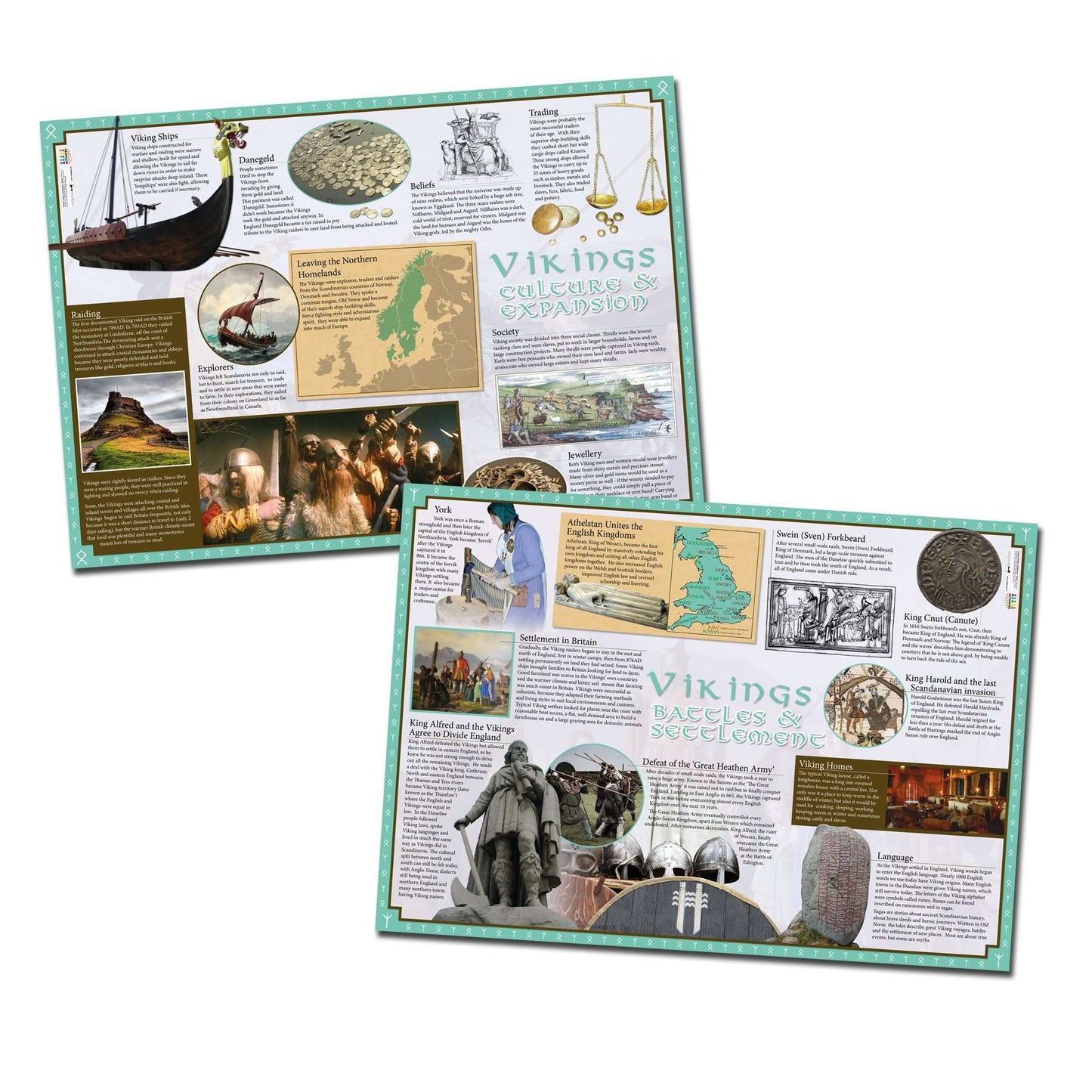 Vikings In Britain Poster (Set of 2):Primary Classroom Resources