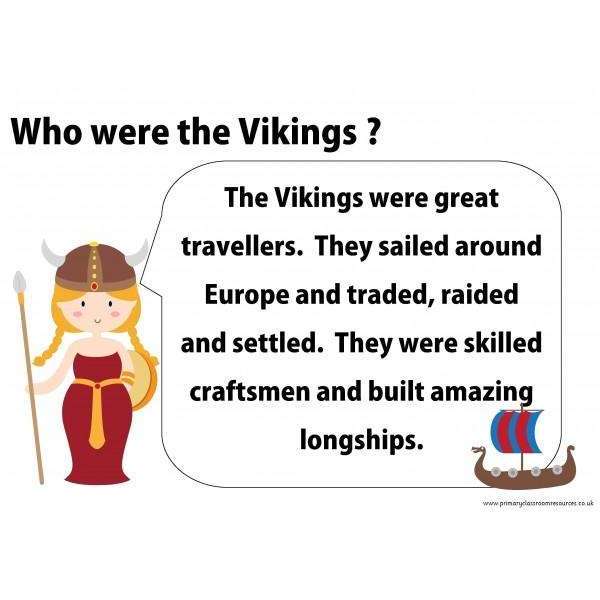 Vikings Poster Pack:Primary Classroom Resources