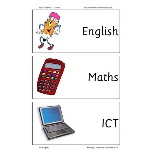 Visual Timetable KS1  - Extra cards:Primary Classroom Resources