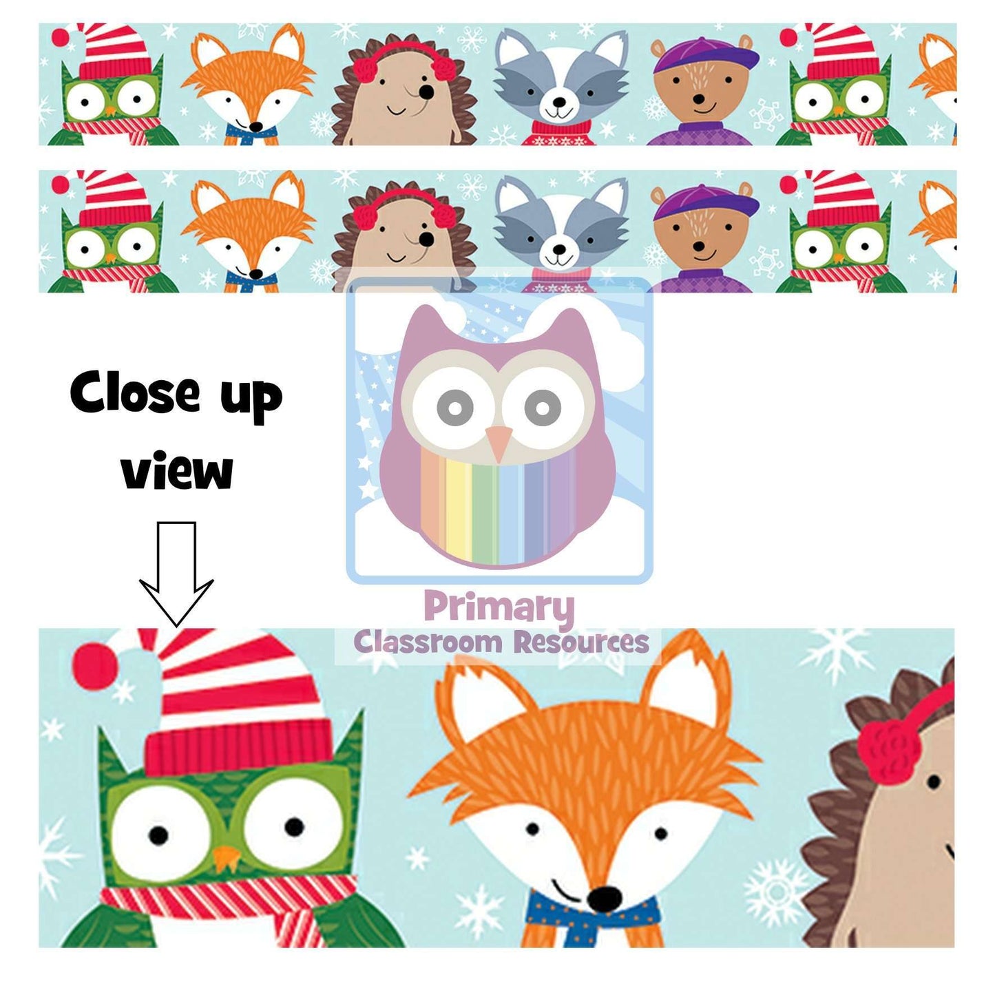 Winter Woodland Friends Display Border:Primary Classroom Resources