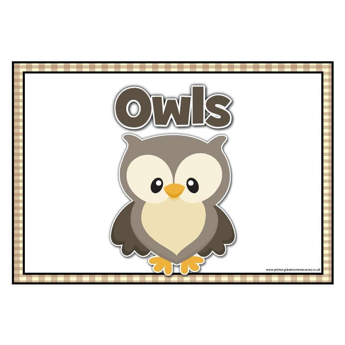 Woodland Creatures Table/Group Signs:Primary Classroom Resources