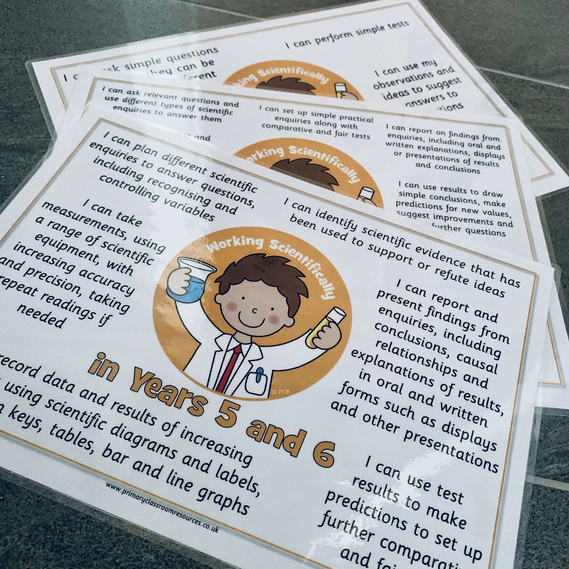 Working Scientifically I Can Statements:Primary Classroom Resources