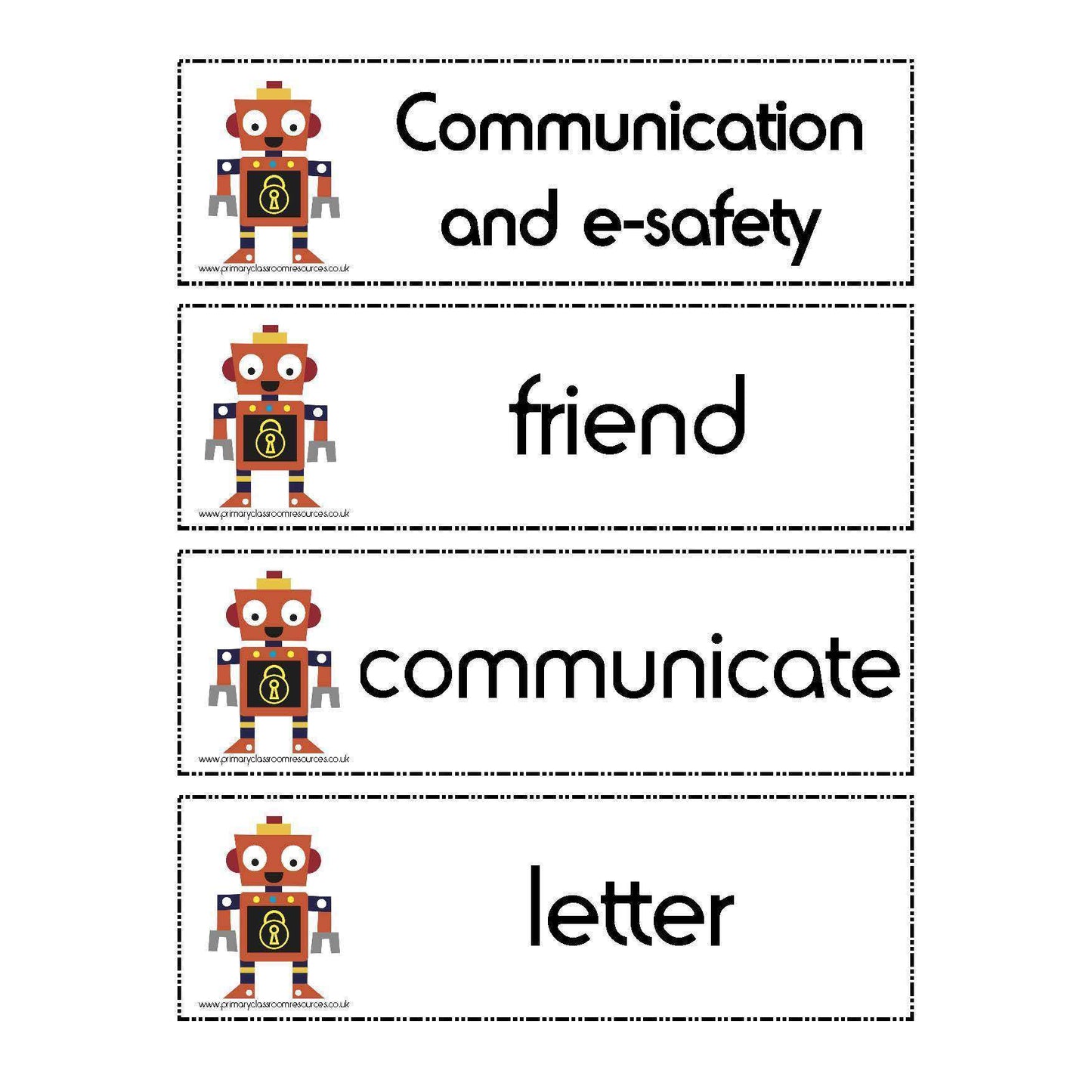 Year 1 Computing Vocabulary Pack:Primary Classroom Resources