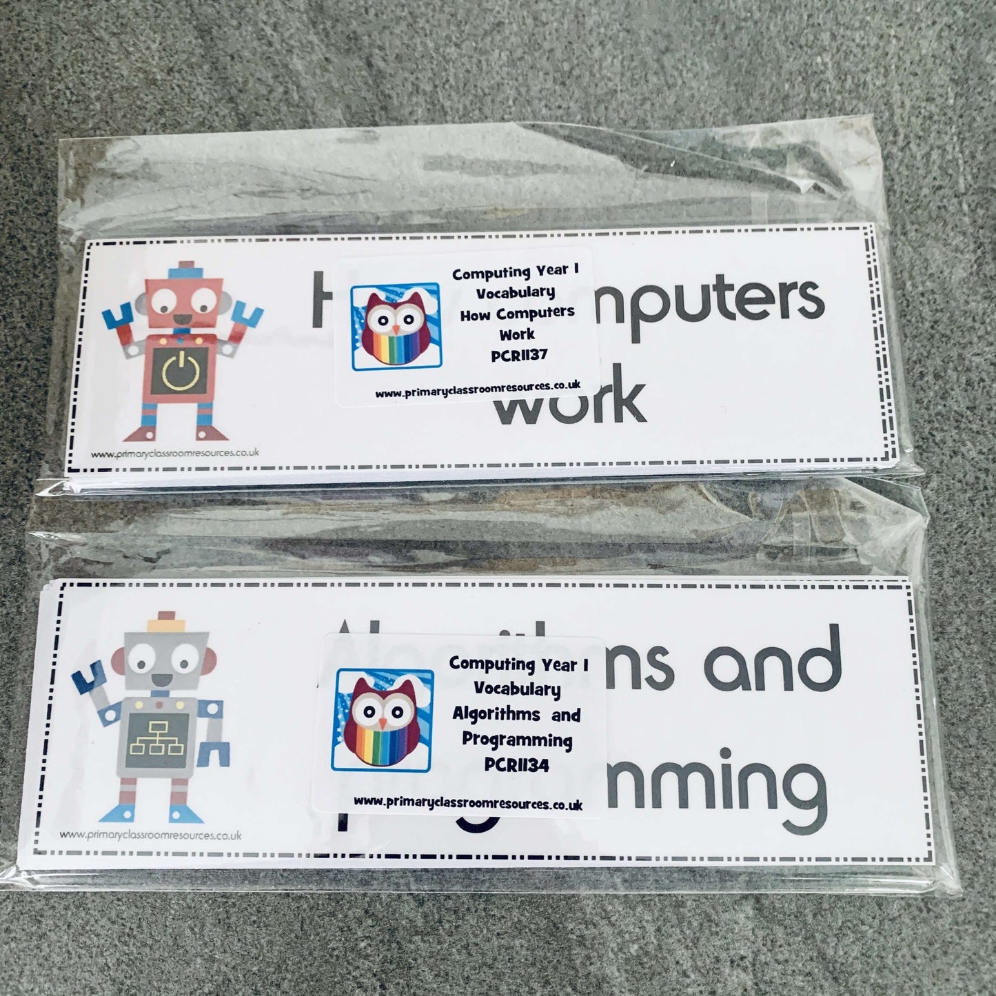 Year 1 Computing Vocabulary Pack:Primary Classroom Resources