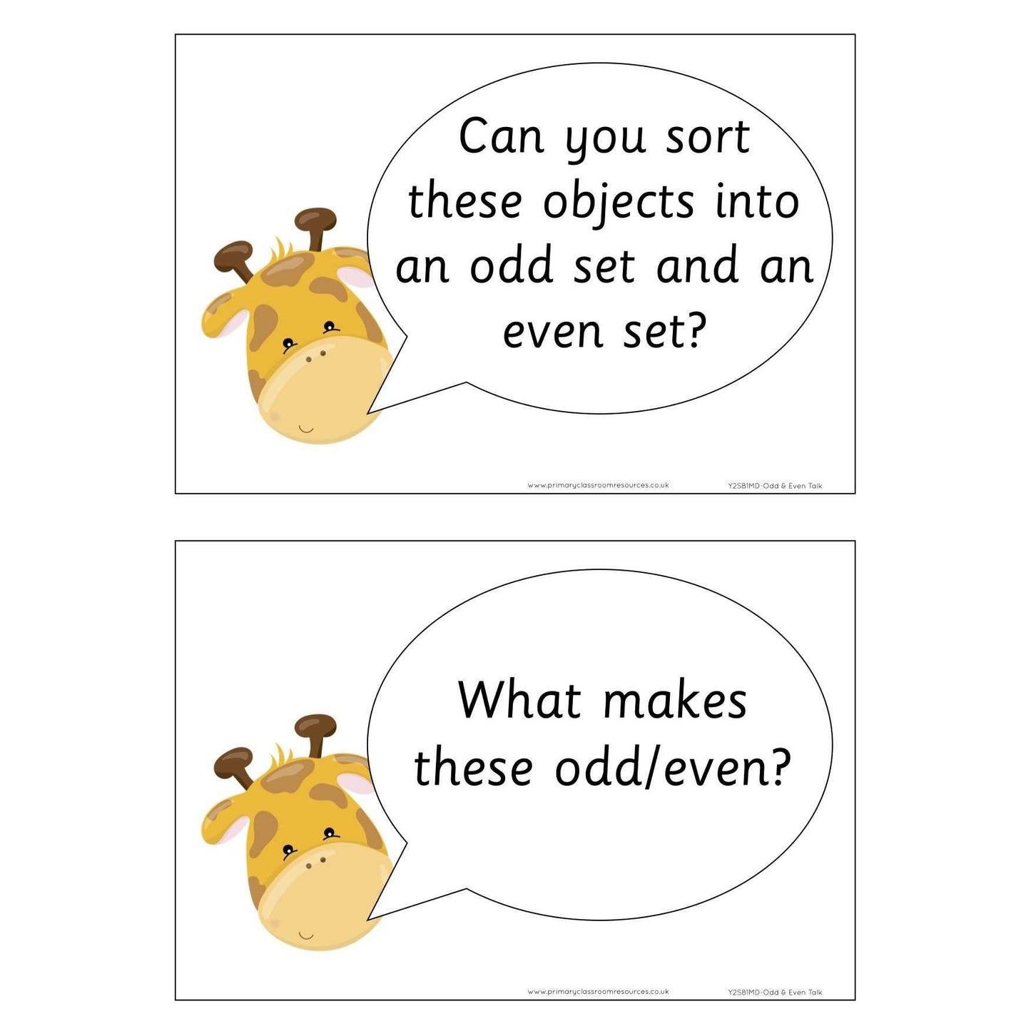 Year 2 - Spring Block 1 - Multiplication & Division - Odd & Even - Question & Talk Pack:Primary Classroom Resources