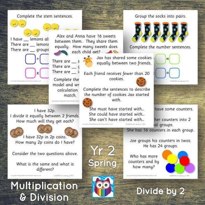 Year 2 - Spring Block 1 - Multiplication & Division BUNDLE - Question & Talk Pack:Primary Classroom Resources