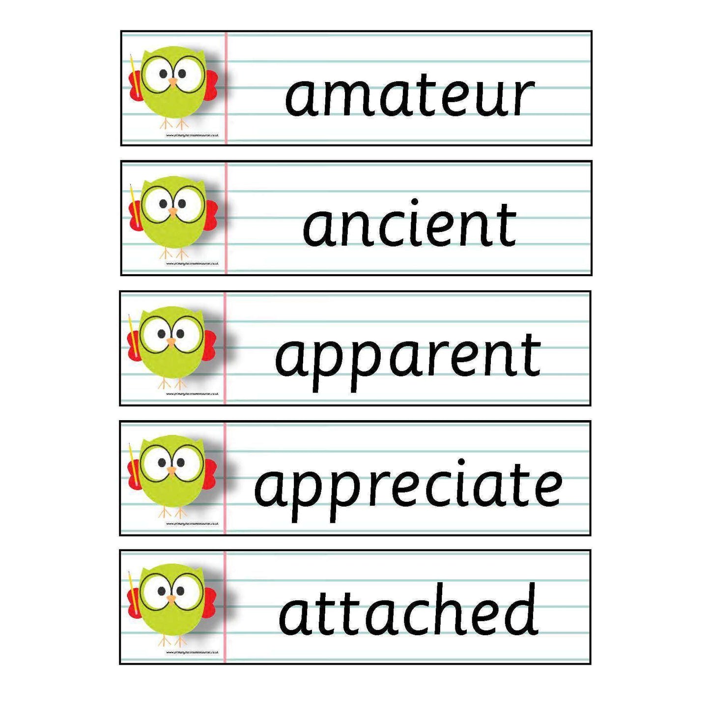 Year 5 and 6 Words:Primary Classroom Resources