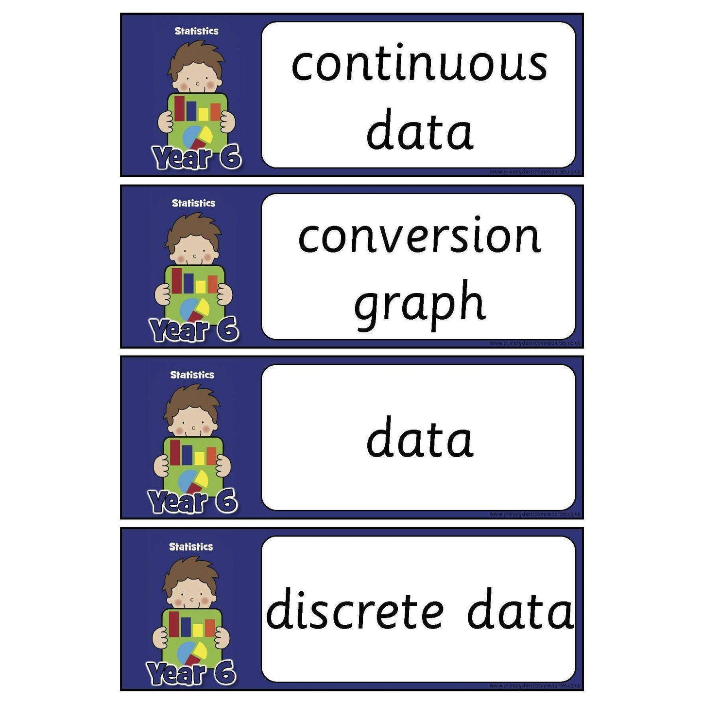 Year 6 Maths Vocabulary - Statistics:Primary Classroom Resources